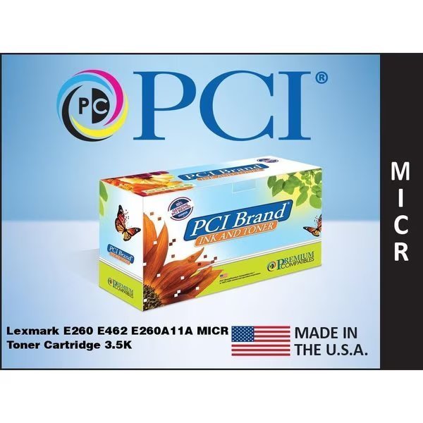 Pci Lexmark E260A11A 3.5K Micr Toner Cartridge For Check Printing w/, Pci, Mfr#: E260A11ARMPC